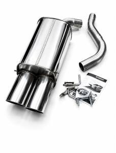 Edelstahl Endschalldämpfer MERCEDES BENZ CLK C209 Bj. 05/02- Motor 200K,240 (Otto 120,125KW)