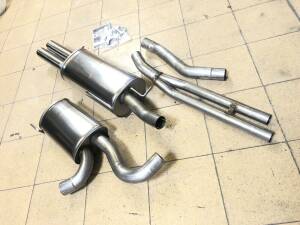 Edelstahl Auspuffanlage 63,5mm AUDI A6 Typ 4B Bj. 01/97-...