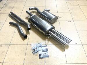 Edelstahl Auspuffanlage 63,5mm AUDI A6 Typ 4B Bj. 01/97-...