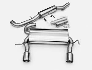 Edelstahl Auspuffanlage 63,5mm DUPLEX AUDI TT (8N)