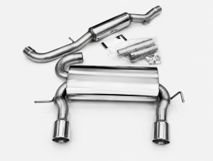 Edelstahl Auspuffanlage 63,5mm DUPLEX AUDI TT (8N)