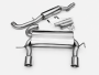 Edelstahl Auspuffanlage 63,5mm DUPLEX AUDI TT (8N)