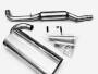 Edelstahl Auspuffanlage 63,5mm DUPLEX AUDI TT (8N)