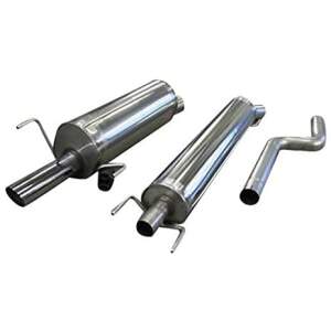 Edelstahl Auspuffanlage 63.5mm VW Polo Typ 9N...