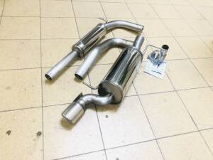 Edelstahl Auspuffanlage 63.5mm VW Polo Typ 9N