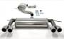 DUPLEX Edelstahl Auspuffanlage 3" VW Golf 5, 6 / Audi A3
