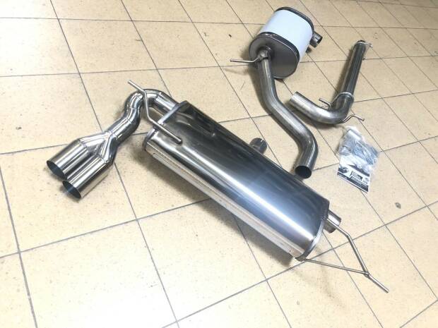 Edelstahl Auspuffanlage 63,5mm SEAT Leon II (1P) 09/05- Motor 1.4,1.4TSI,1.6,1.8TSI,2.0