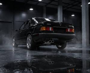 Edelstahl Sportschalldämpfer MERCEDES BENZ 190er Limo Typ W201 Bj. 12/82-05/93 Motor 1.8 & 2.0