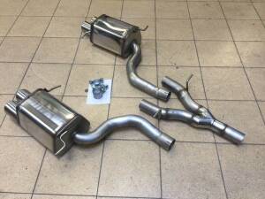 Duplex Endschalldämpfer MERCEDES BENZ SLK Roadster Typ R171 inkl. Y-Verteilung