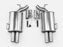 DUPLEX Edelstahl Endschalldämpfer BMW 7er Typ E38i - 2x80mm