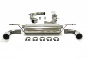 Edelstahl Komplettanlage 3" (76mm) Duplex VW Golf...