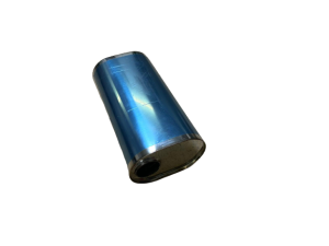 Supersport Schalldämpfer Universal oval Edelstahl In/Out Ø 60mm Maße 400mm x 210mm x 145mm