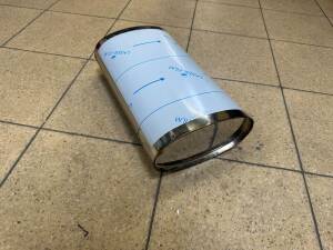 Supersport Schalldämpfer Universal oval Edelstahl...