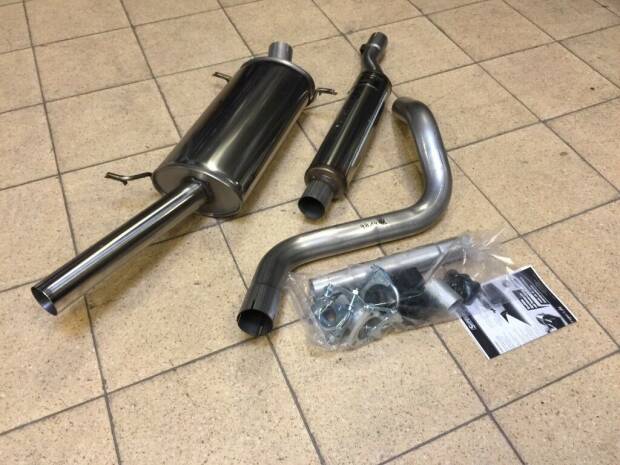 Edelstahl Auspuffanlage VW Golf Cabrio Typ 155
