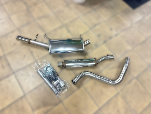 Edelstahl Auspuffanlage VW Scirocco II GTI/GTX/Scala Typ 53B Baujahr 1984- Motor 1.3 - 1.8 mit EG-Zulassung