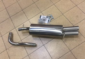 Edelstahl Endschalldämpfer AUDI A3 Typ 8L 2WD