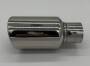 Edelstahl Endrohr 100mm mit Muffe UNIVERSAL