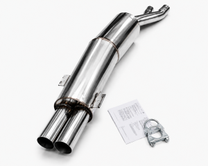 Edelstahl Sportschalldämpfer BMW 7er Typ E32 - 2x76mm