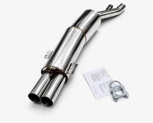 Edelstahl Sportschalldämpfer BMW 7er Typ E32 - 2x76mm