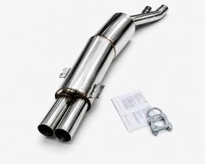 Edelstahl Sportschalldämpfer BMW 7er Typ E32 - 2x76mm