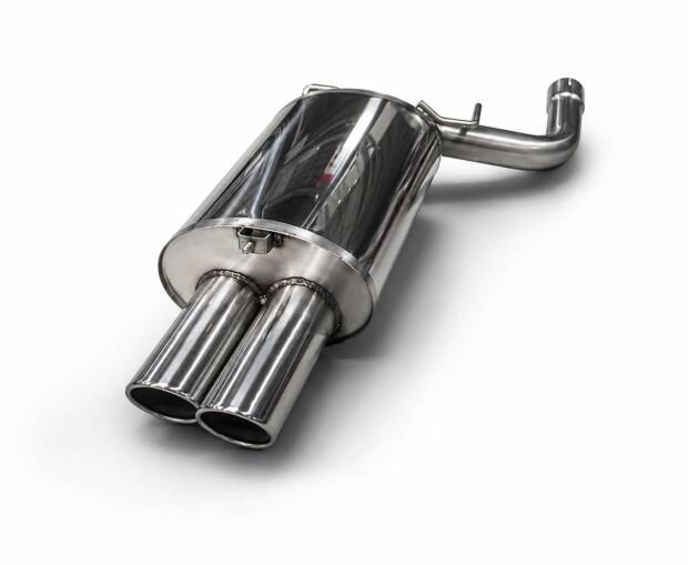 Edelstahl Endschalldämpfer BMW 5er Limo E39 - 2x90mm