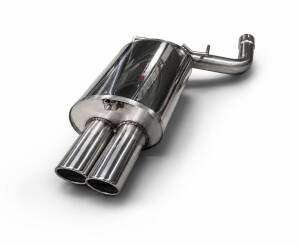 Edelstahl Endschalldämpfer BMW 5er Limo E39 - 2x90mm
