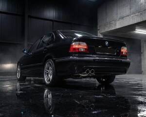 Edelstahl Endschalldämpfer BMW 5er Limo E39 - 2x90mm