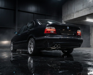 Edelstahl Endschalldämpfer BMW 5er Limo E39 - 2x90mm