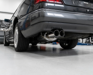 Edelstahl Sportschalldämpfer MERCEDES BENZ E-Klasse Limo Typ W124