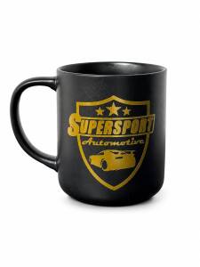 Supersport Automotive Premium Keramiktasse Schwarz-Gold -...