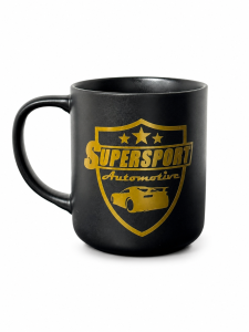 Supersport Automotive Premium Keramiktasse Schwarz-Gold -...