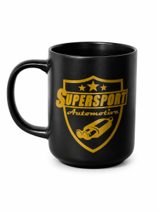 Supersport Automotive Premium Keramiktasse Schwarz-Gold -...