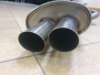Edelstahl Endschalldämpfer BMW 5er Limo E39 - 2x70mm