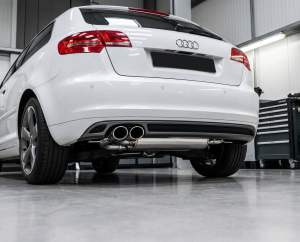 Edelstahl Endschalldämpfer AUDI A3 Typ 8P