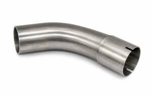 51mm Rohrbogen Edelstahl mit Muffe - 30° Biegewinkel