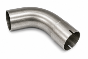 51mm Rohrbogen Edelstahl mit Muffe - 60° Biegewinkel