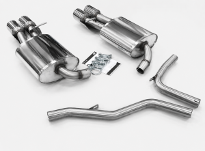 Duplex Edelstahl Sportschalldämpfer AUDI A4 Typ 8E,B6,B7