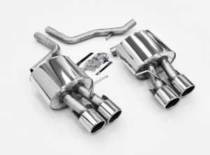 Duplex Edelstahl Sportschalldämpfer AUDI A4 Typ 8E,B6,B7