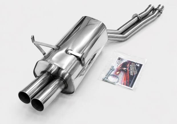 Edelstahl Endschalldämpfer BMW 3er E36 - Motor 325i, 328i