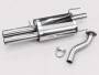 Honda Civic Aerodeck Edelstahl Sportauspuff - 2x70mm