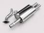 Honda Civic Aerodeck Edelstahl Sportauspuff - 2x70mm