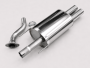 Honda Civic Aerodeck Edelstahl Sportauspuff - 2x70mm