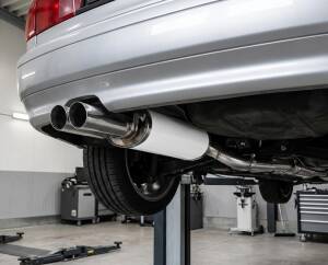 Edelstahl Endschalldämpfer AUDI 80,90 Typ 89, 2.6, 2.8, 6 Zylinder