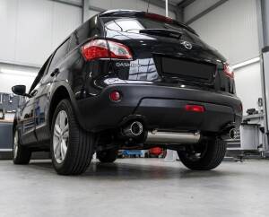 Edelstahl Endschalldämpfer DUPLEX NISSAN QASHQAI (J10|JJ10) 02/07-