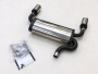Edelstahl Endschalldämpfer DUPLEX NISSAN QASHQAI (J10|JJ10) 02/07-
