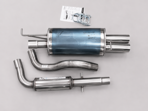 Edelstahl Auspuffanlage 63,5mm AUDI A3 (8L)