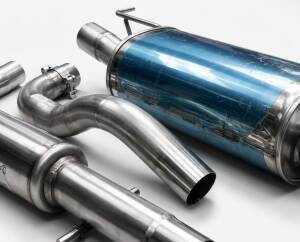 Edelstahl Auspuffanlage 63,5mm AUDI A3 (8L)