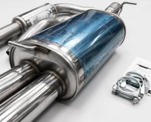 Edelstahl Auspuffanlage 63,5mm AUDI A3 (8L)