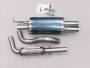Edelstahl Auspuffanlage 63,5mm AUDI A3 (8L)