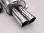 Edelstahl Auspuffanlage 63,5mm AUDI A3 (8L)
